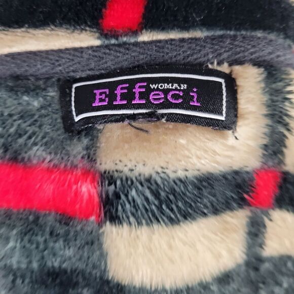 Effeci Woman Plaid‎ Zip Front Double Pocket Vest - Picture 5 of 6